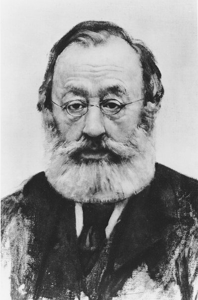 Portrait of Gottfried Keller by Karl Stauffer Bern